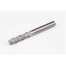 Твердосплавна кінцева фреза діаметром 10 мм, 3-зуба, без покриття, гладкий хвостовик 10 мм x 40 мм LOC, радіус 0,25 мм, HSAM2