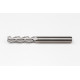10mm Dia. Carbide End Mill, 3 Flute, Uncoated, 10mm Smooth Shank x 40mm LOC, 0.25mm Radius, HSAM2