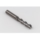 12mm Dia. Carbide End Mill, 3 Flute, Uncoated, 12mm Smooth Shank x 48mm LOC, 0.5mm Radius, HSAM2