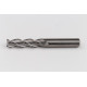 12mm Dia. Carbide End Mill, 3 Flute, Uncoated, 12mm Smooth Shank x 48mm LOC, 0.5mm Radius, HSAM2