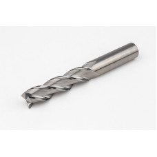 Твердосплавна кінцева фреза діаметром 16 мм, 3-зуба, без покриття, гладкий хвостовик 16 мм x 64 мм LOC, радіус 0,5 мм, HSAM2