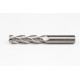 16mm Dia. Carbide End Mill, 3 Flute, Uncoated, 16mm Smooth Shank x 64mm LOC, 0.5mm Radius, HSAM2