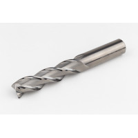 Твердосплавна кінцева фреза діаметром 20 мм, 3-зуба, без покриття, гладкий хвостовик 20 мм x 80 мм LOC, радіус 0,5 мм, HSAM2