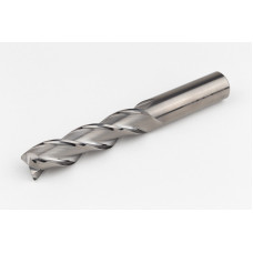 Твердосплавна кінцева фреза діаметром 20 мм, 3-зуба, без покриття, гладкий хвостовик 20 мм x 80 мм LOC, радіус 0,5 мм, HSAM2