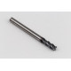 6mm Dia. Carbide End Mill, 4 Flute, Hyb. AlCrN Coated, 6mm Smooth Shank x 18mm LOC, 0.25mm Radius, HTPM