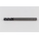 6mm Dia. Carbide End Mill, 4 Flute, Hyb. AlCrN Coated, 6mm Smooth Shank x 18mm LOC, 0.25mm Radius, HTPM