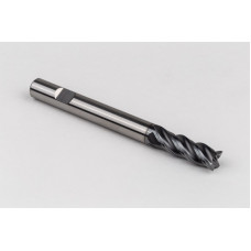 Твердосплавна кінцева фреза діаметром 10 мм, 4-зуба, гібридне покриття AlCrN, хвостовик Weldon 10 мм x 30 мм LOC, радіус 0,25 мм, HTPM