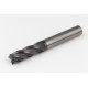 16mm Dia. Carbide End Mill, 4 Flute, Hyb. AlCrN Coated, 16mm Weldon Shank x 48mm LOC, 0.5mm Radius, HTPM