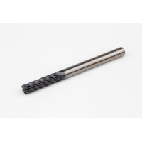 Твердосплавна кінцева фреза діаметром 6 мм, 5-зуба, покриття AlTiN, гладкий хвостовик 6 мм x 24 мм LOC, радіус 0,25 мм, HTM
