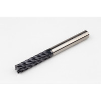 Твердосплавна кінцева фреза діаметром 10 мм, 5-зуба, покриття AlTiN, хвостовик Weldon 10 мм x 40 мм LOC, радіус 0,25 мм, високоміцна термооброблена фреза (HTM)