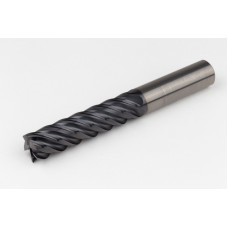 Твердосплавна кінцева фреза діаметром 20 мм, 5-зуба, покриття AlTiN, хвостовик Weldon 20 мм x 80 мм LOC, радіус 0,5 мм, високоміцна термооброблена фреза (HTM)