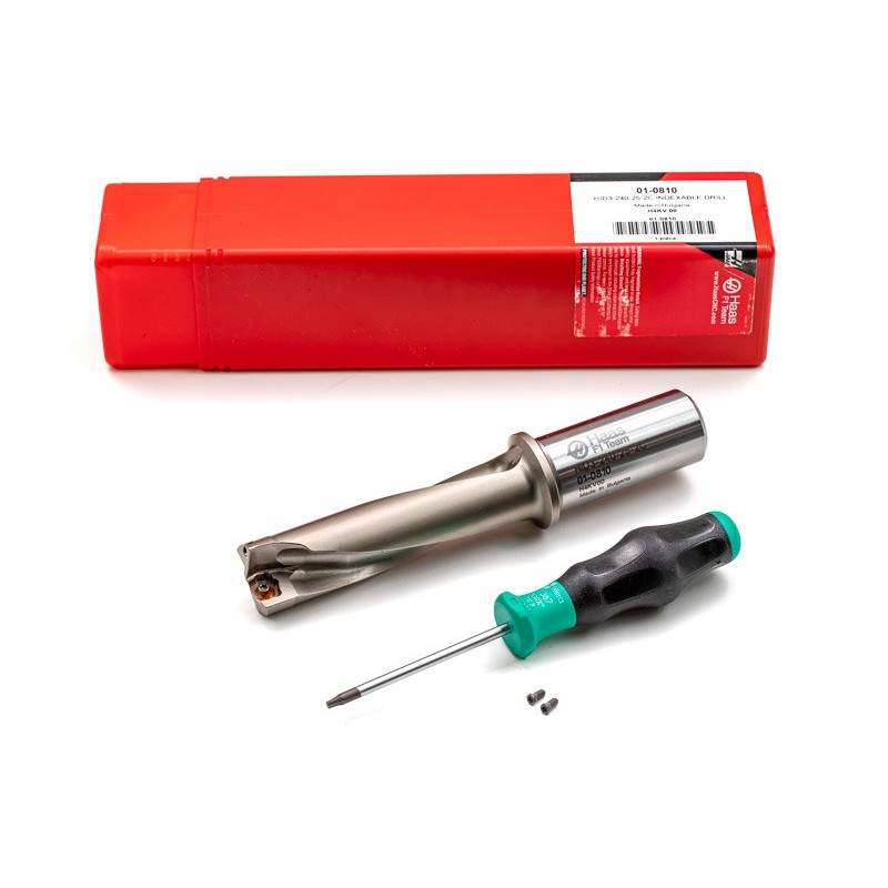 HID3, корпус свердла зі змінною головкою Ø 24 мм, хвостовик 25 мм, 3XD, розмір пластини D, TSC