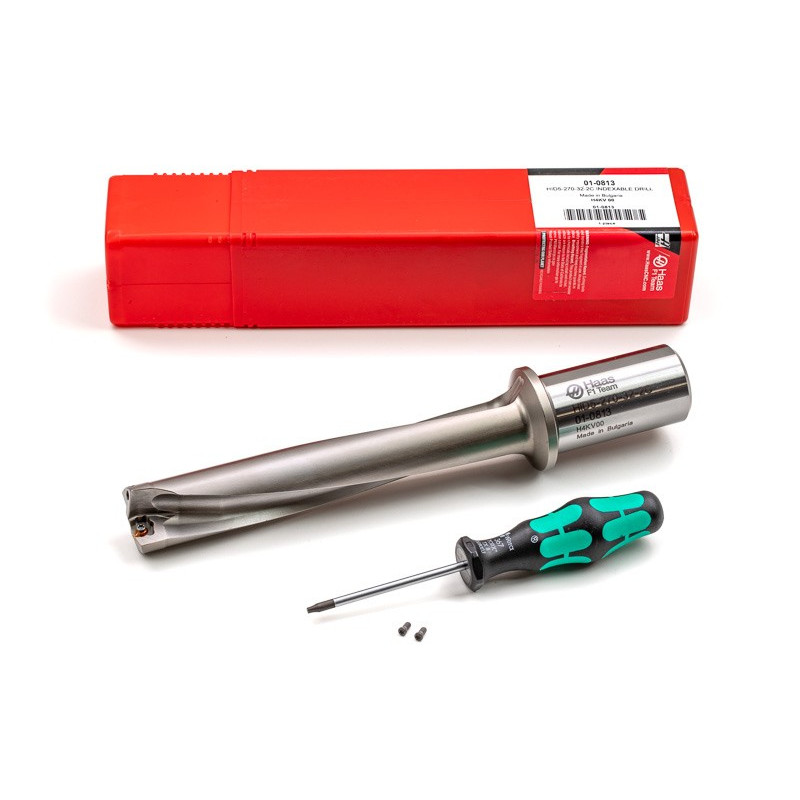 HID5, корпус свердла зі змінною різьбою Ø 27 мм, хвостовик 32 мм, 5XD, розмір пластини D, TSC