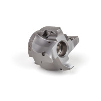 HPAL2, насадний фрезер Ø 63 мм, напрямний отвір 27 мм x кут нахилу 90°, 4 канавки, позитивна/позитивна геометрія, TSC