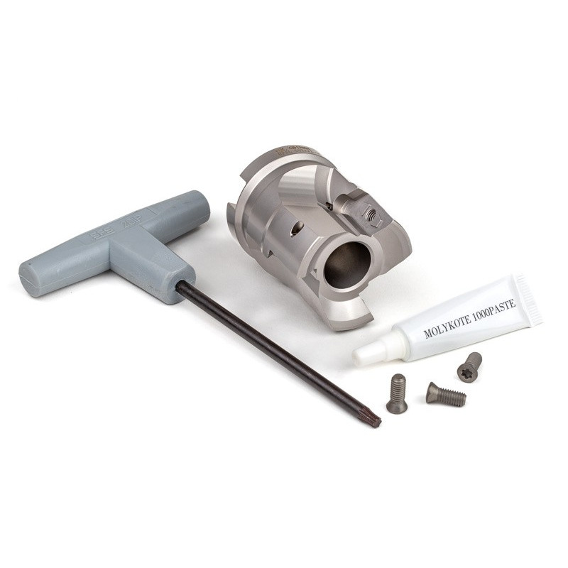 HPAL2, 50mm Ø Shell Mill, 22mm Pilot Bore x 90° Lead Angle, 3 Flute, Positive/Positive Geometry, TSC