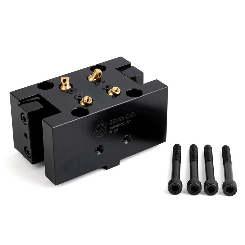 BMT45, 20mm Square Shank External (OD) Twin Static Turning Holder