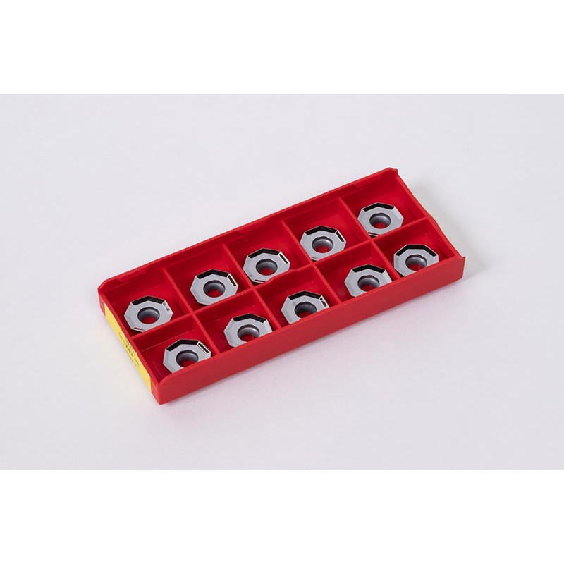 HOP, Carbide Shell Mill Insert, Octagon Positive, Grade HN25 - Pack of 10