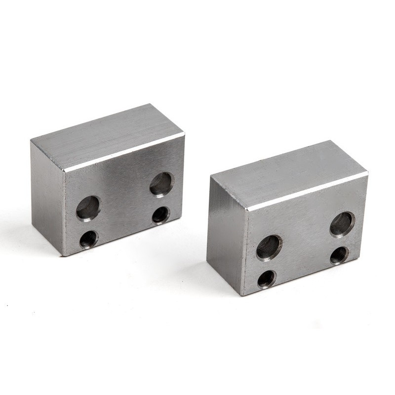 Low Profile Spring Clamp Spacer, Hole Edge, Large 30x15mm, Square Block - Pack of 2