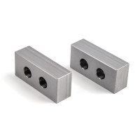 Low Profile Spring Clamp Spacer, Hole Edge, Large 49.5x15mm, Square Block - Pack of 2