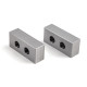 Low Profile Spring Clamp Spacer, Hole Edge, Large 49.5x15mm, Square Block - Pack of 2