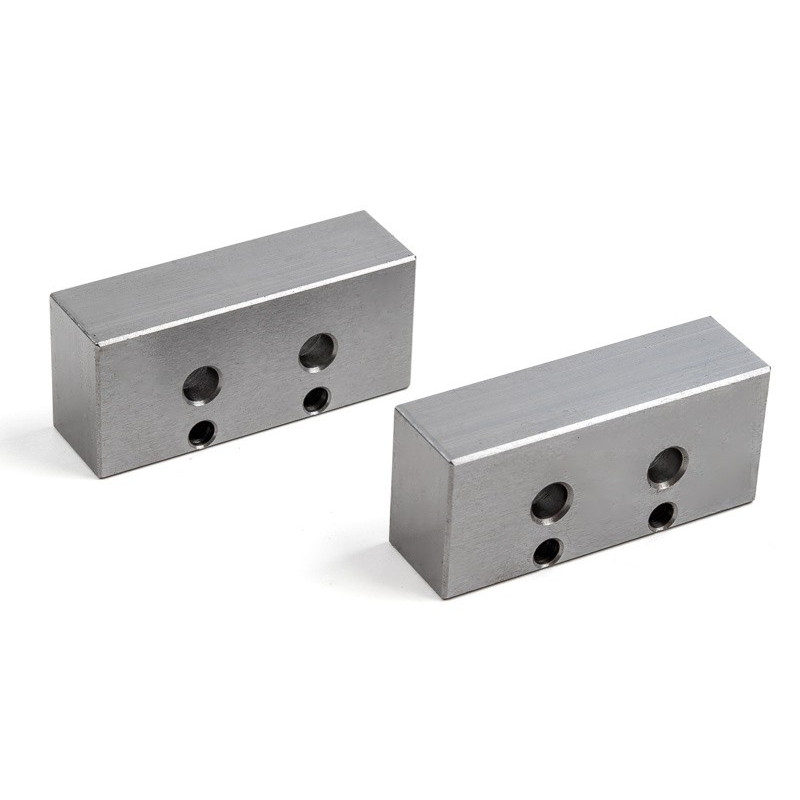 Low Profile Spring Clamp Spacer, Hole Edge, Large 49.5x15mm, Square Block - Pack of 2