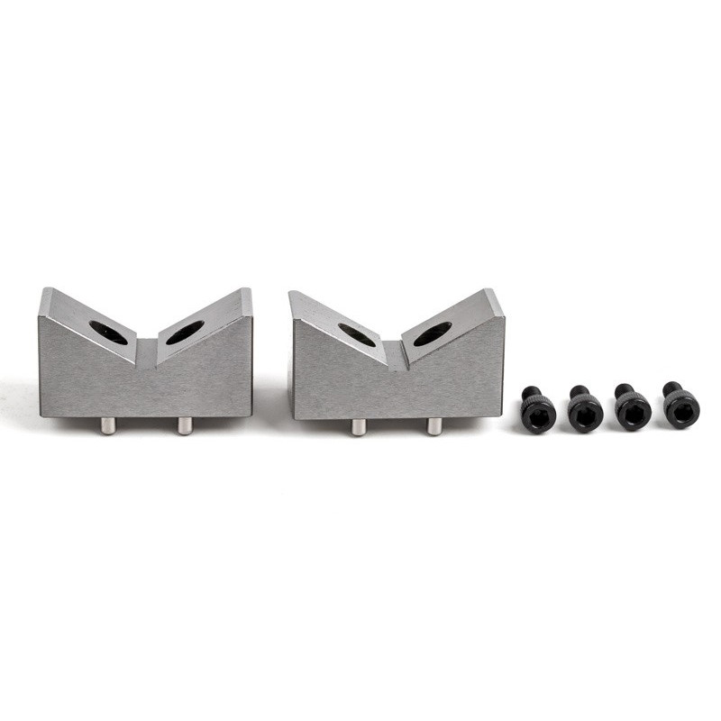 Low Profile Spring Clamp Spacer, Hole Edge, Large 49.5x25mm, V-Block - Pack of 2