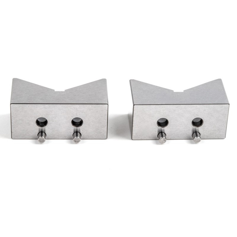 Low Profile Spring Clamp Spacer, Hole Edge, Large 49.5x25mm, V-Block - Pack of 2