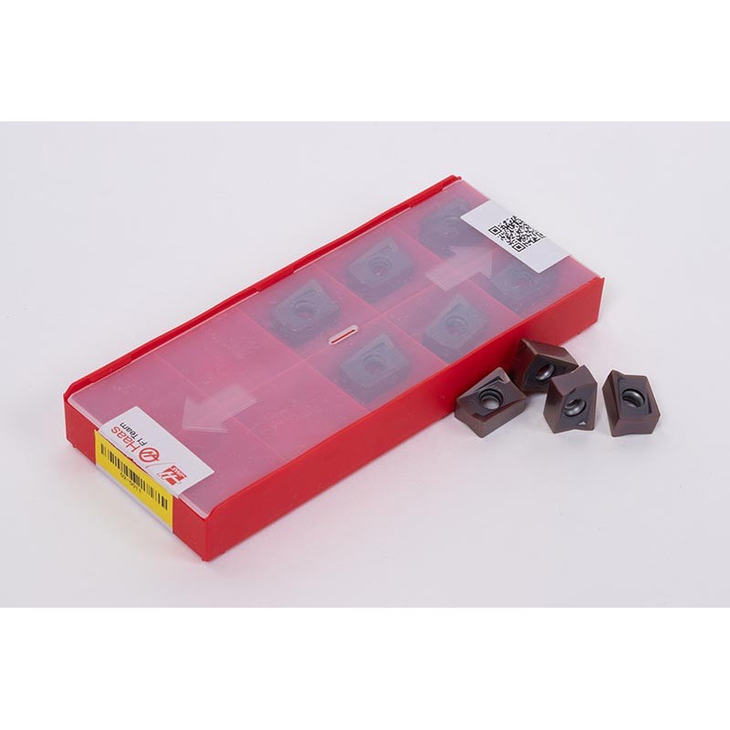 HRNP, Carbide Shell Mill Insert, Rectangle Negative Positive, Grade HMP20 - Pack of 10