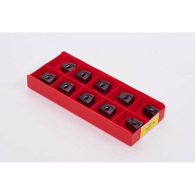 HRNP, Carbide Shell Mill Insert, Rectangle Negative Positive, Grade HMP20 - Pack of 10