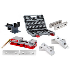 Mill Workholding Kit, 200mm Manual Vise, SK50/DIN