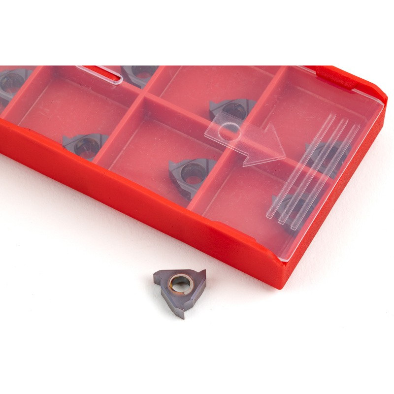 Твердосплавна різьбонарізна пластина ER11-A60, клас сплаву HTU20P - упаковка з 10 штук