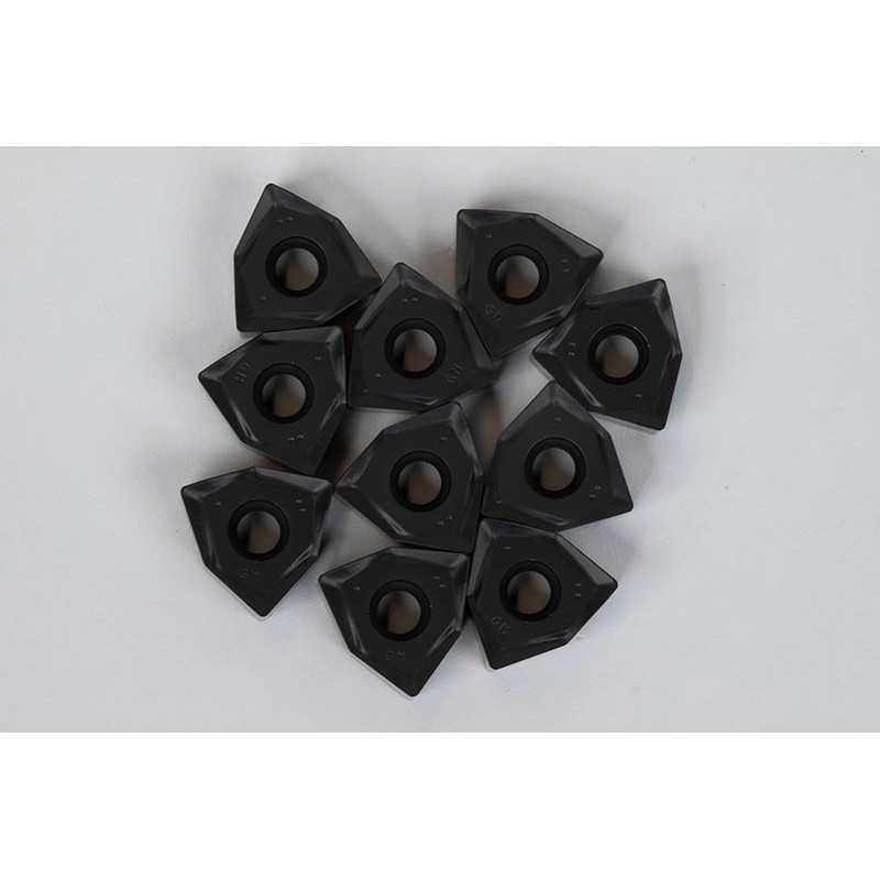 HS6NP, Carbide Shell Mill Insert, Trigon Negative Positive, Grade HP30 - Pack of 10