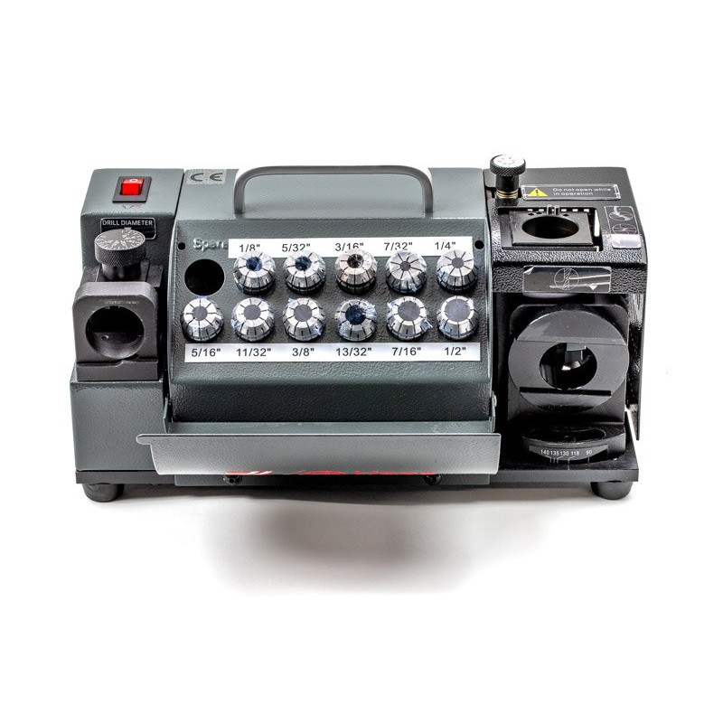 90° - 135° Portable Drill Bit Sharpener, 1/8" - 1/2" Ø