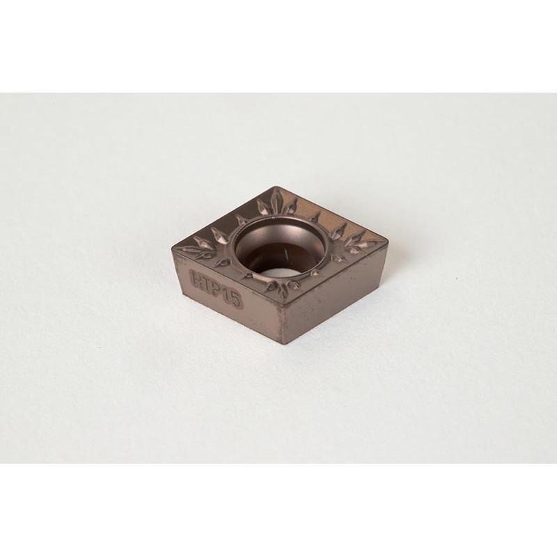 CCMT3251-HMP / CCMT09T304-HMP, Твердосплавна токарна пластина, ромбічна 80°, сплав HTP15 - упаковка з 5 штук