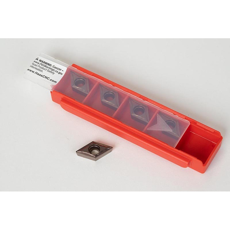 DCMT3251-HFP / DCMT11T304-HFP, Carbide Turning Insert, 55° Rhombic, Grade HTP15 - Pack of 5