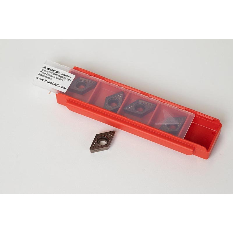 DCMT3252-HMP / DCMT11T308-HMP, Carbide Turning Insert, 55° Rhombic, Grade HTP15 - Pack of 5