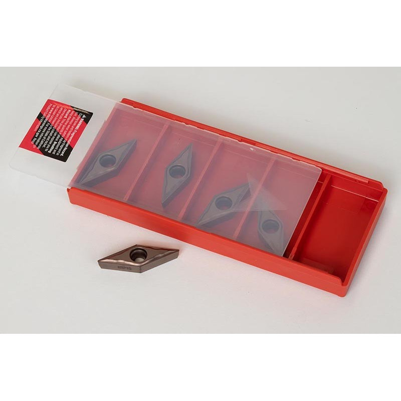 VBMT331-HFP / VBMT160404-HFP, Carbide Turning Insert, 35° Rhombic, Grade HTP15 - Pack of 5