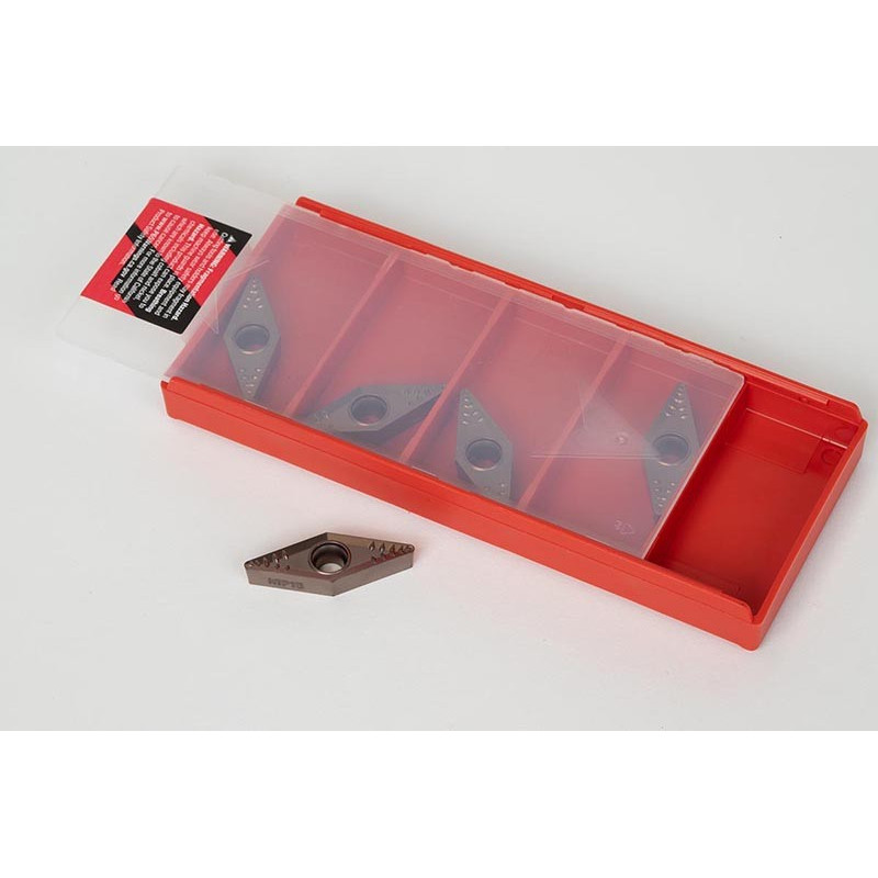 VBMT332-HMP / VBMT160408-HMP, Carbide Turning Insert, 35° Rhombic, Grade HTP15 - Pack of 5