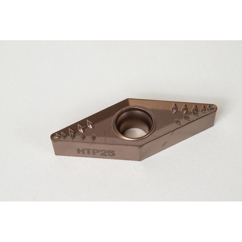 VBMT332-HMP / VBMT160408-HMP, Carbide Turning Insert, 35° Rhombic, Grade HTP25 - Pack of 5