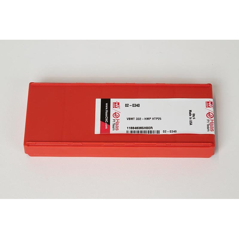 VBMT332-HMP / VBMT160408-HMP, Carbide Turning Insert, 35° Rhombic, Grade HTP25 - Pack of 5
