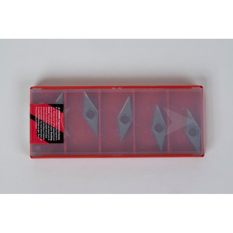 VBGT331-HAL / VBGT160404-HAL, Carbide Turning Insert, 35° Rhombic, Grade HTSU10 - Pack of 5