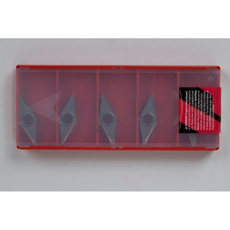 VBGT332-HAL / VBGT160408-HAL, Carbide Turning Insert, 35° Rhombic, Grade HTSU10 - Pack of 5