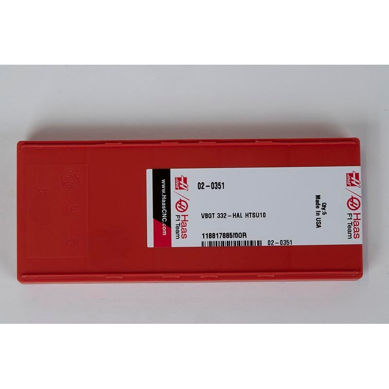 VBGT332-HAL / VBGT160408-HAL, Carbide Turning Insert, 35° Rhombic, Grade HTSU10 - Pack of 5