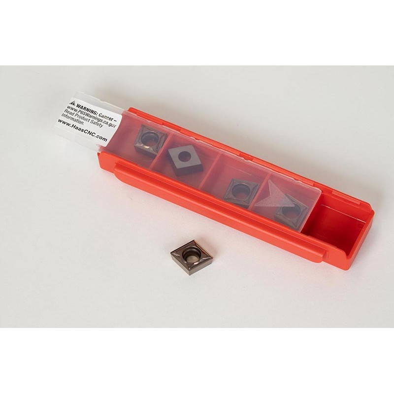 CCMT3251-HFP / CCMT09T304-HFP, Твердосплавна токарна пластина, ромбічна 80°, сплав HTM15 - упаковка з 5 штук