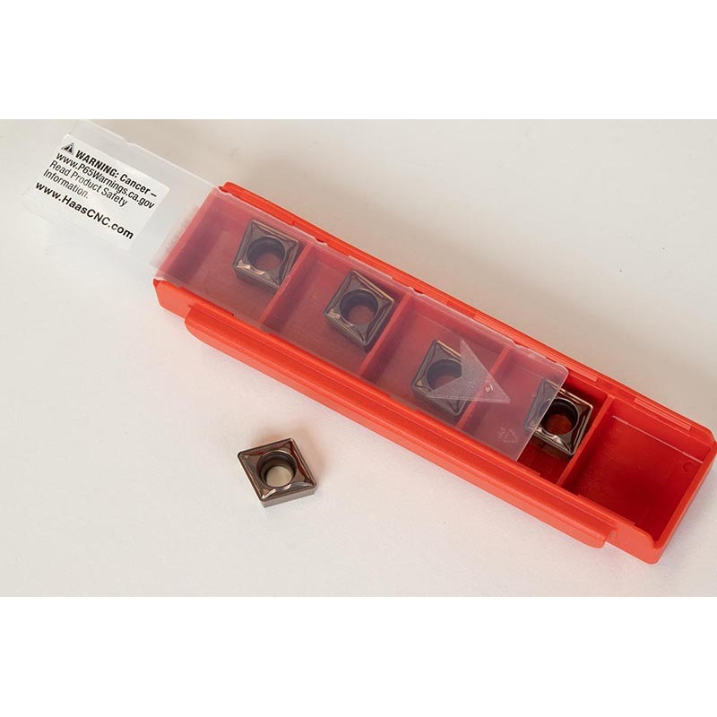 CCMT3252-HFP / CCMT09T308-HFP, Твердосплавна токарна пластина, ромбічна 80°, сплав HTM15 - упаковка з 5 штук