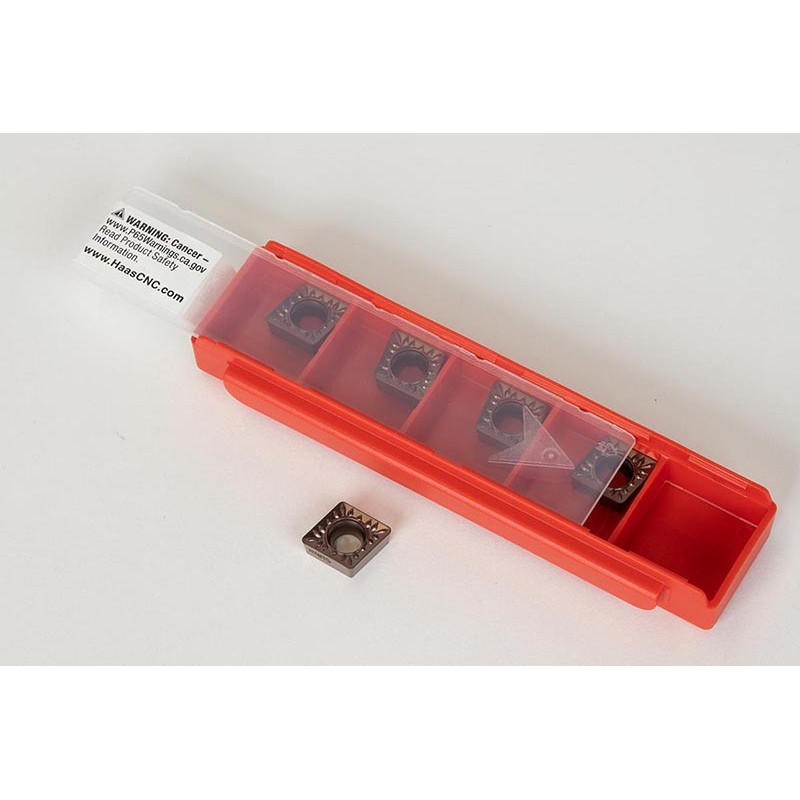 CCMT3252-HMP / CCMT09T308-HMP, Твердосплавна токарна пластина, ромбічна 80°, сплав HTM15 - упаковка з 5 штук