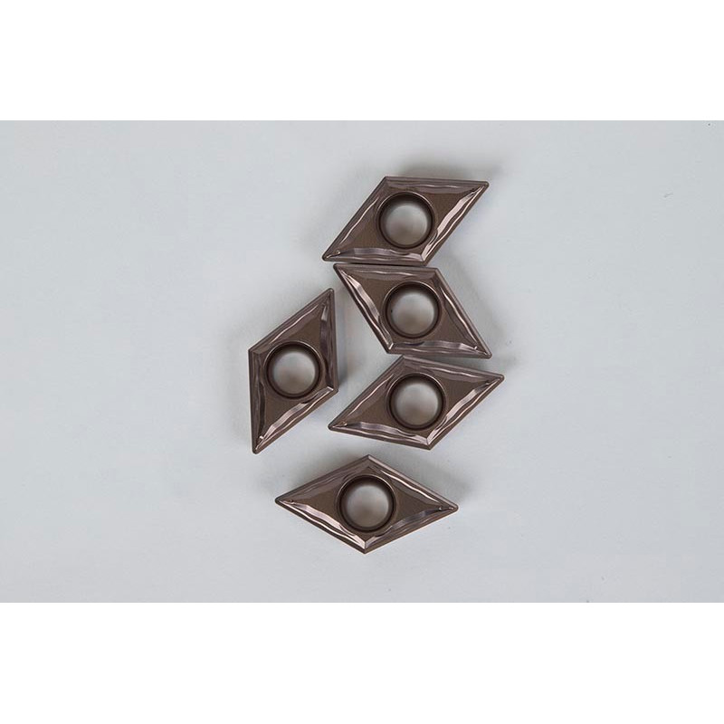 DCMT3251-HFP / DCMT11T304-HFP, Carbide Turning Insert, 55° Rhombic, Grade HTM15 - Pack of 5