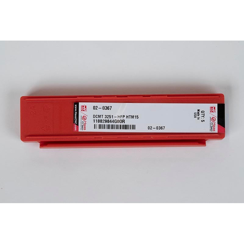 DCMT3251-HFP / DCMT11T304-HFP, Carbide Turning Insert, 55° Rhombic, Grade HTM15 - Pack of 5