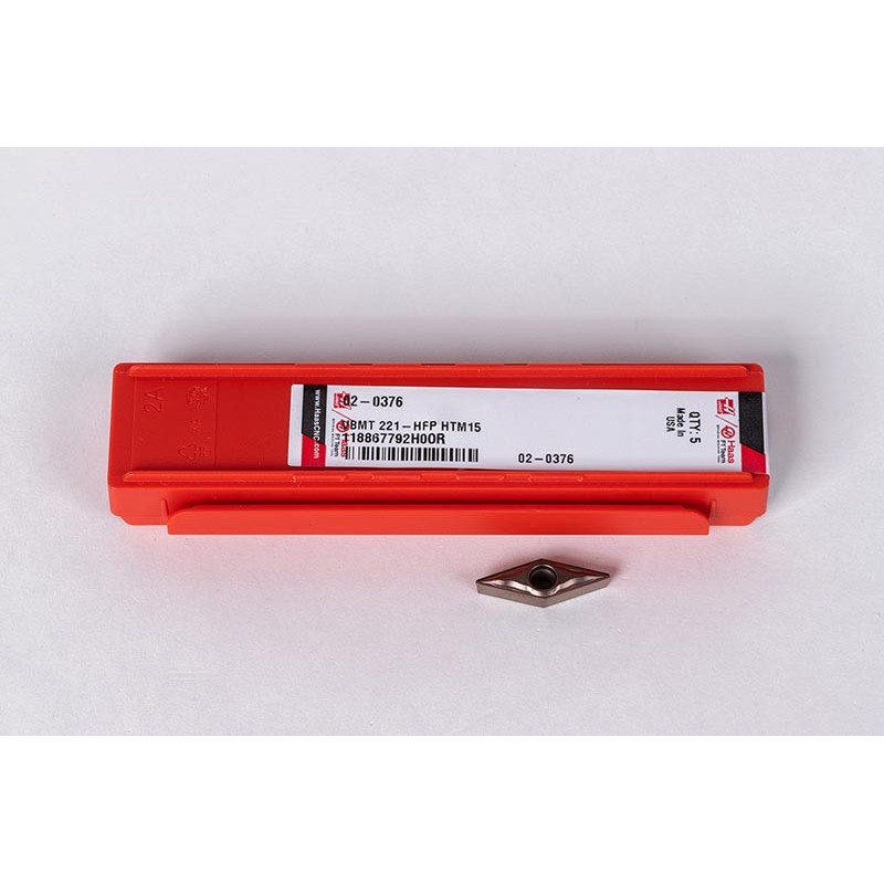 VBMT221-HFP / VBMT110304-HFP, Carbide Turning Insert, 35° Rhombic, Grade HTM15 - Pack of 5