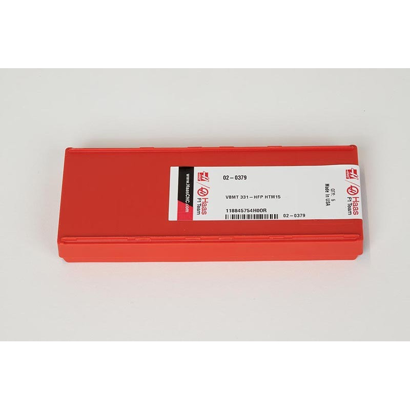 VBMT331-HFP / VBMT160404-HFP, Carbide Turning Insert, 35° Rhombic, Grade HTM15 - Pack of 5